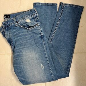 Blue Distressed Men’s Jeans
